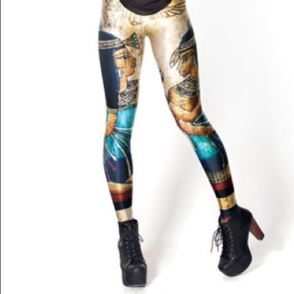 Black Milk Yoga Leggings Pharaoh Graphics